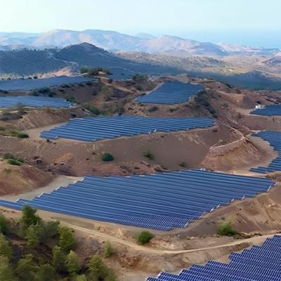 Solar Panels for Mountainous Power Station